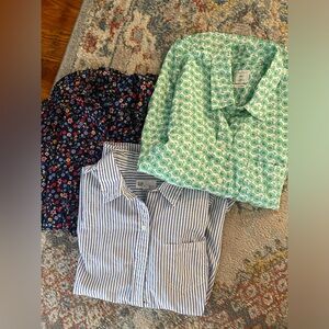 Bundle of 3 Gap "Boyfriend Fit" Button Ups